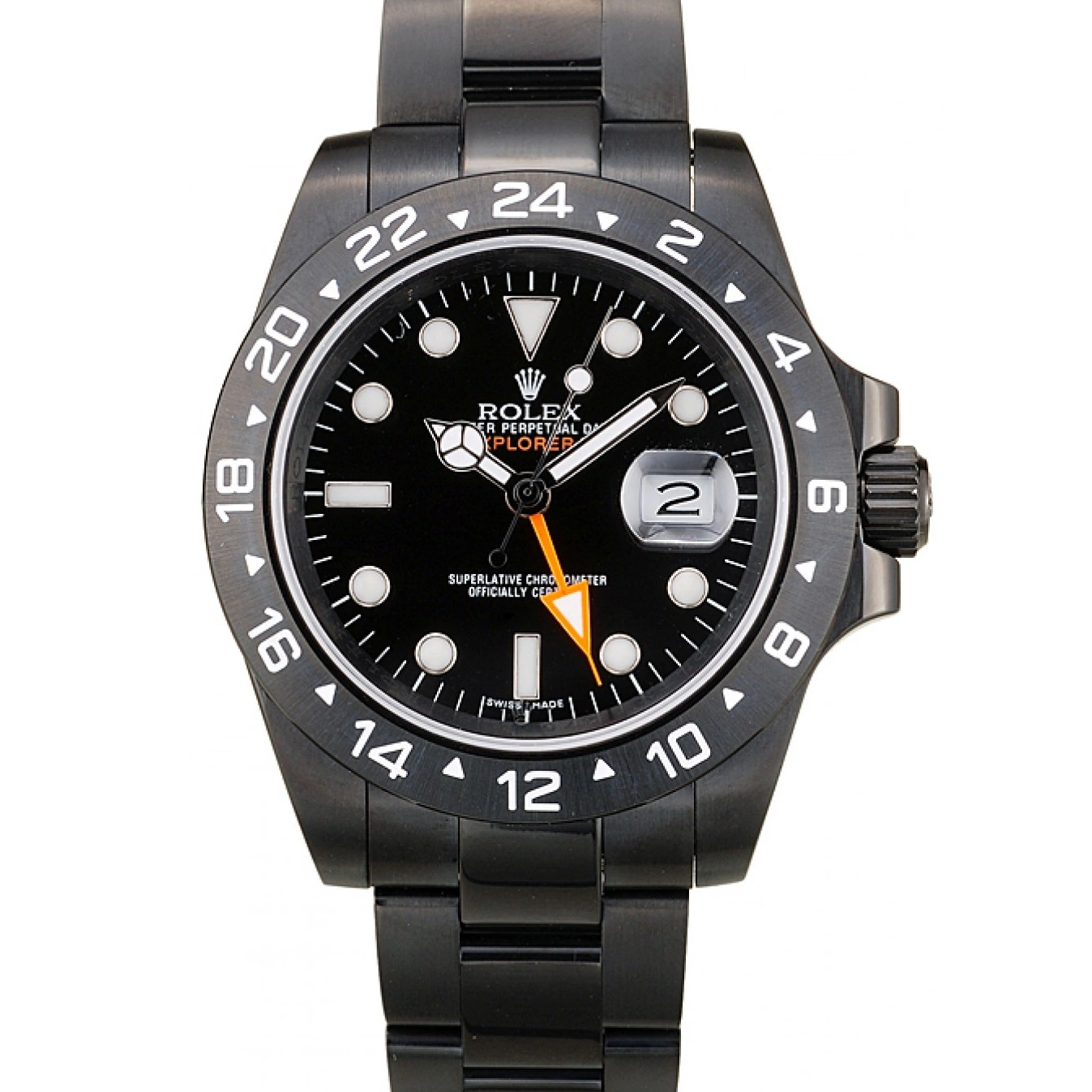 Aaa replica watch Dial 2385 Black Bezel Rolex Watch Ceramic Explorer Black 0804